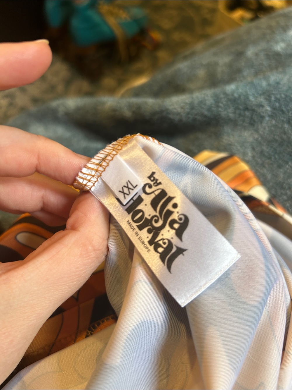 Retro Orange butterfly Maxi Dress - Picture 5 of 5
